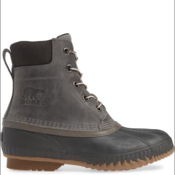 Sorel Cheyanne II Waterproof Duck Mens Boots Grey - Picture 2 of 4